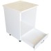 Corp pentru cuptor incorporabil cu sertar Zebra, Alb/MDF Alb lucios, cu blat Travertin, 60 x 85 x 60 cm